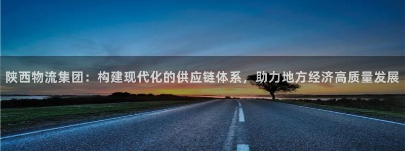 超凡国际充值方式：陕西物流集团：构建现代化的供应链体系，助力