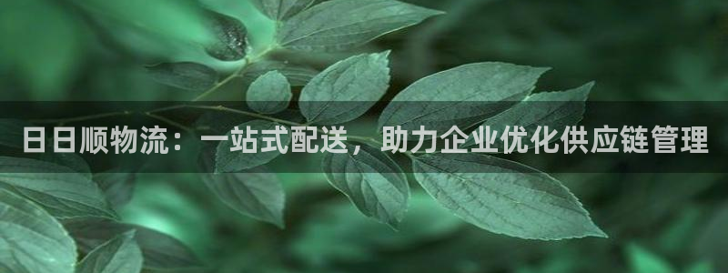 超凡国际官网多少:日日顺物流:一站式